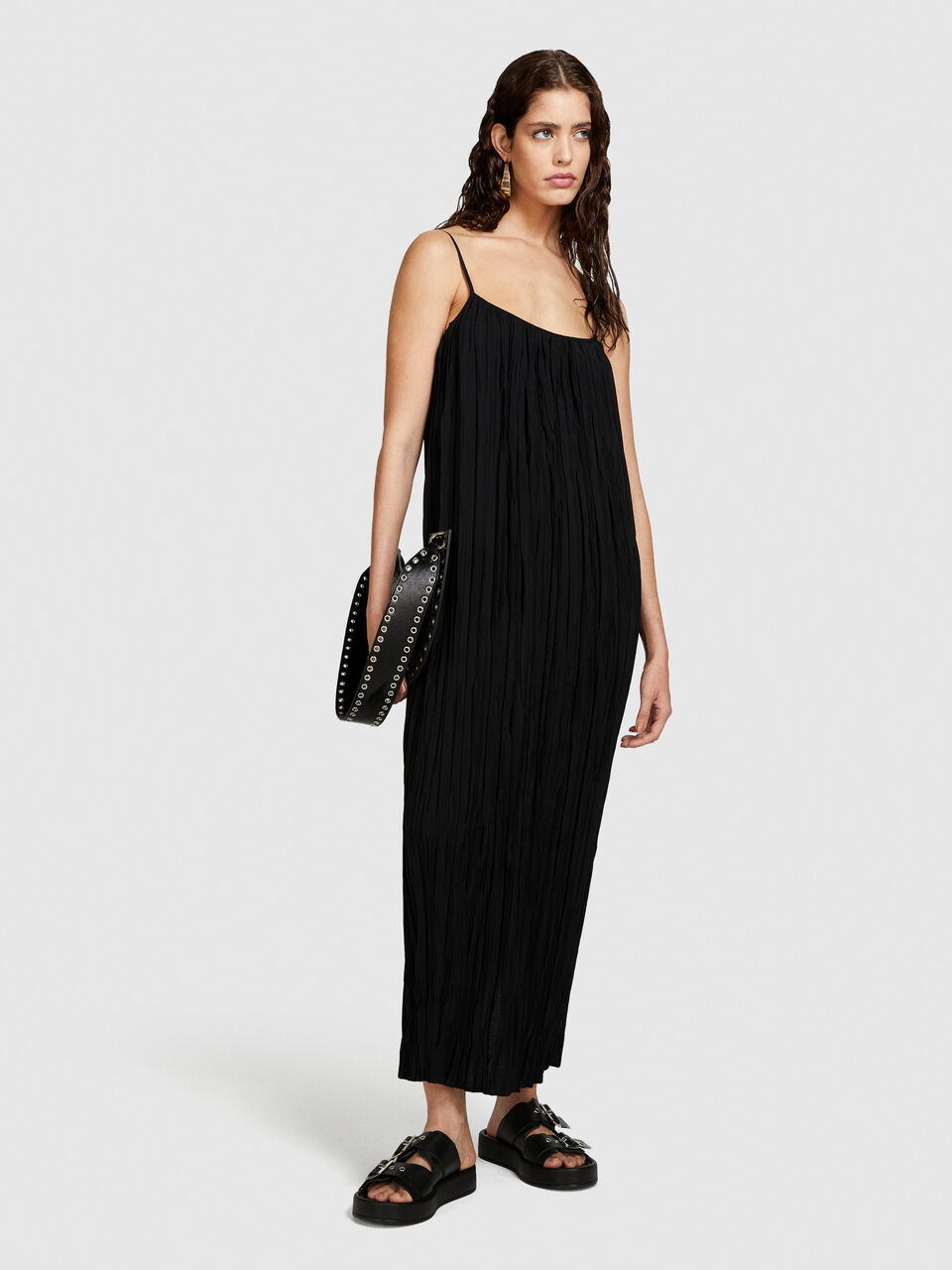 Pleated dress Women image number null