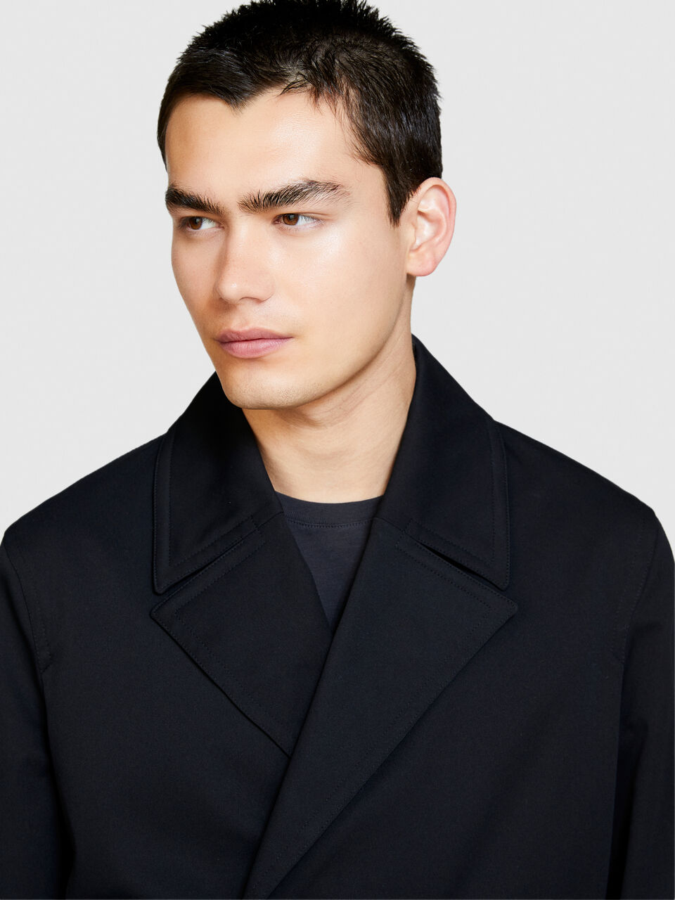 Double-breasted peacoat Men image number null