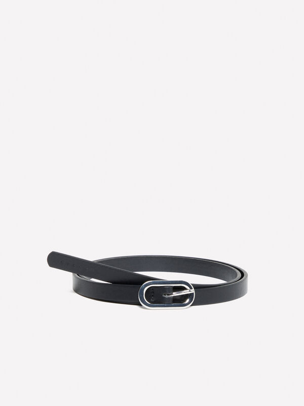 Black thin belt - women's belts | Sisley