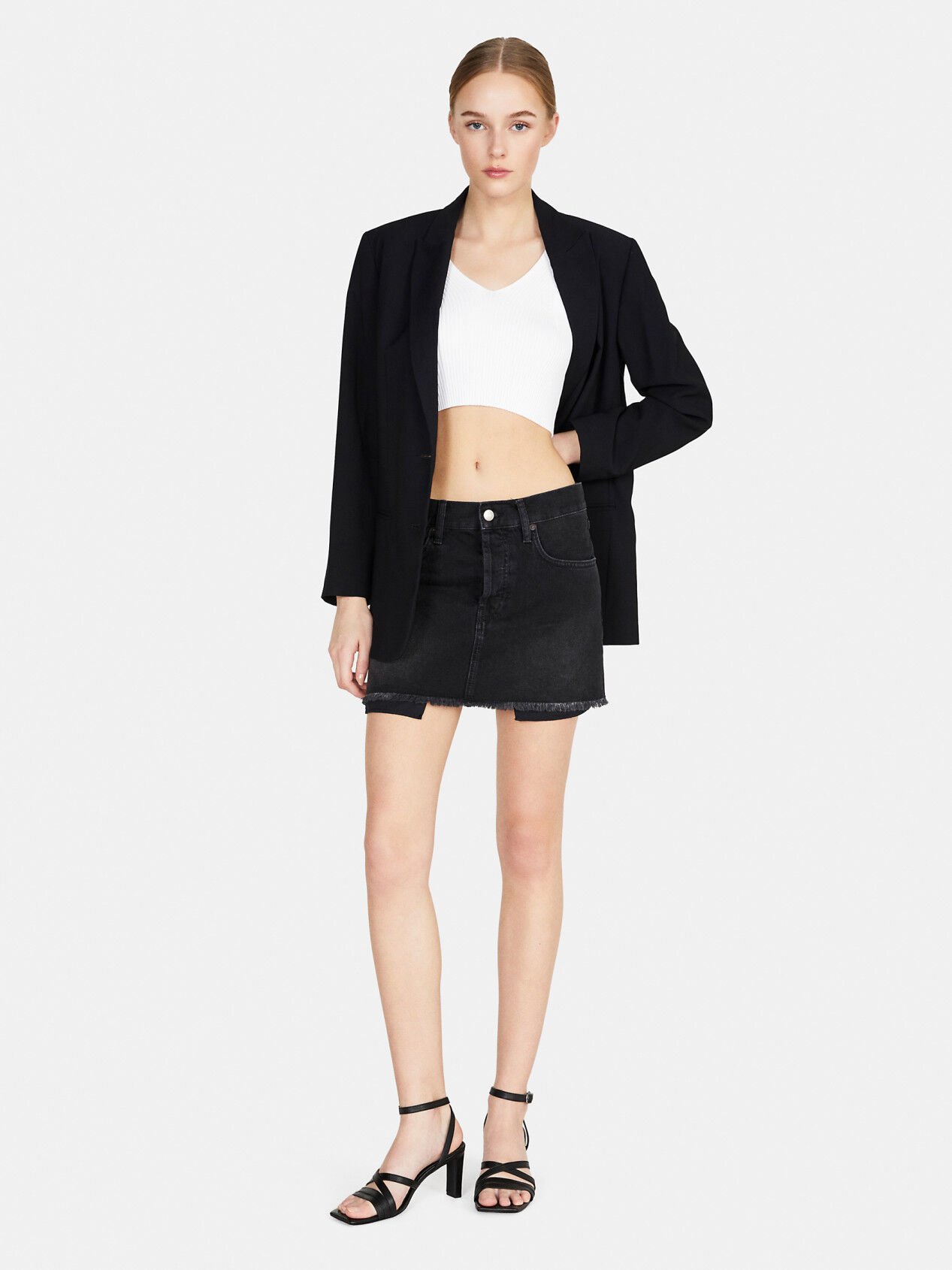 Black jean skirt clearance 7 little words