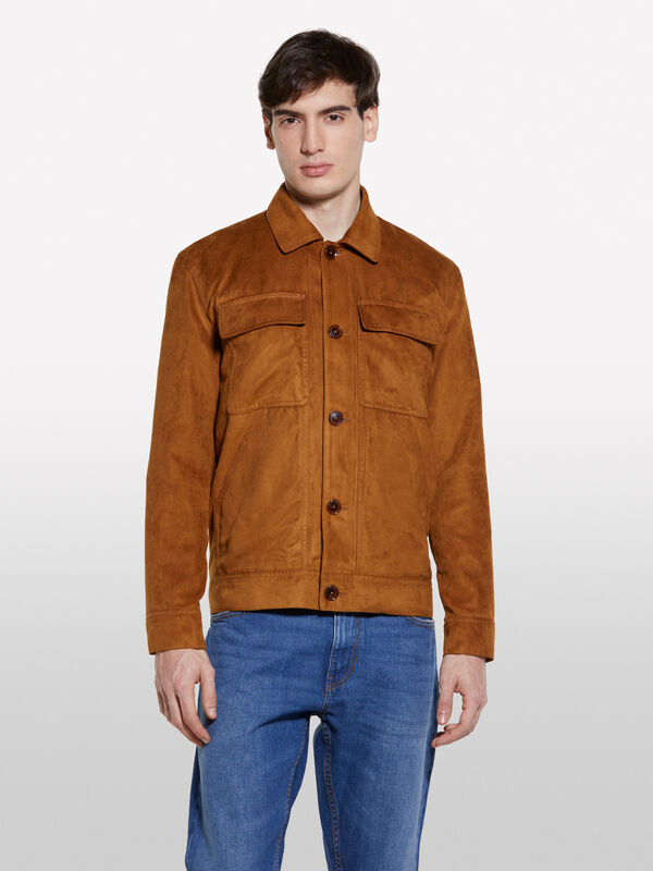 Beige jacket with pockets - men's jackets and coats | Sisley