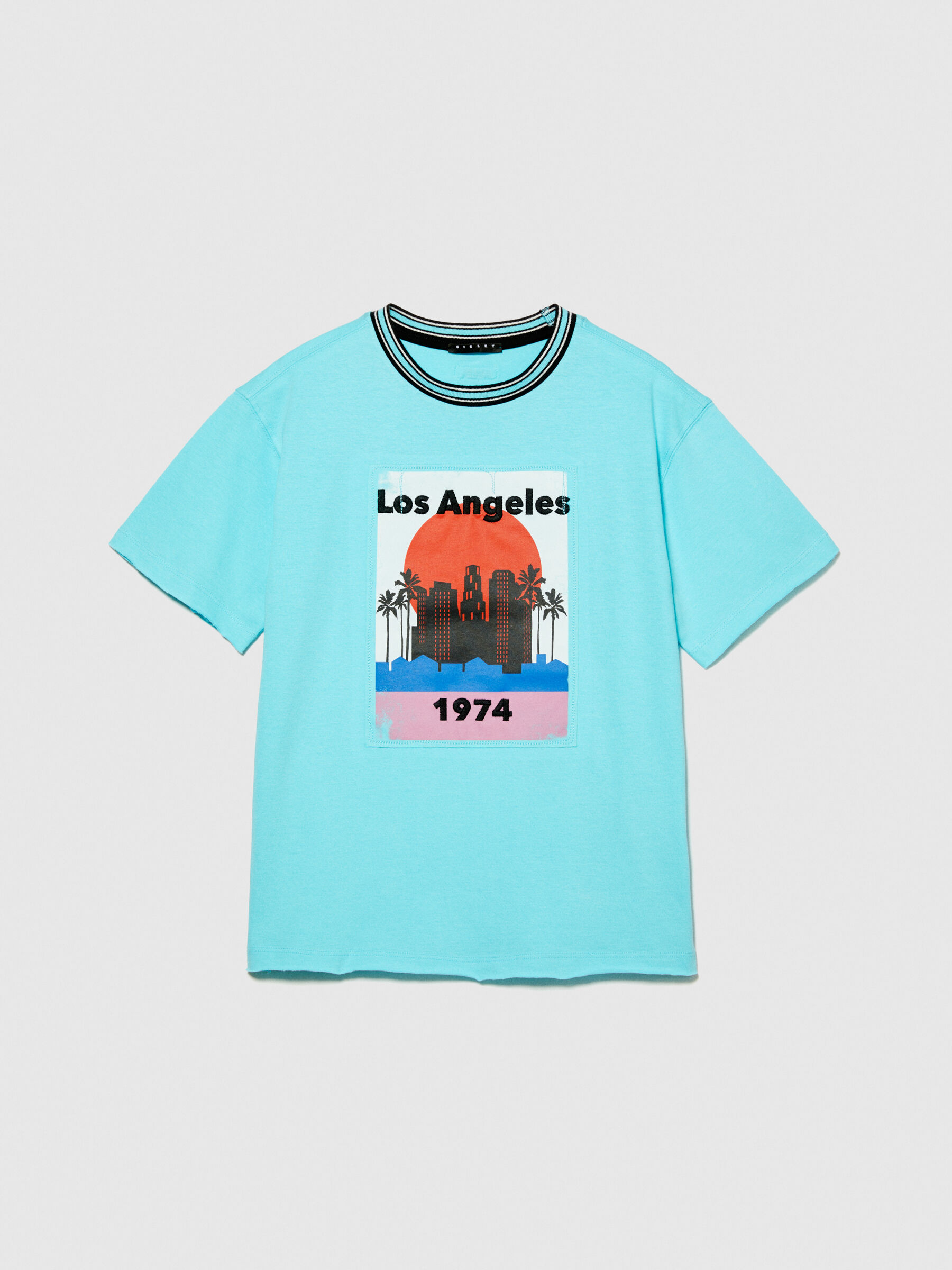 T-shirt with embroidered print Junior Boy image number null