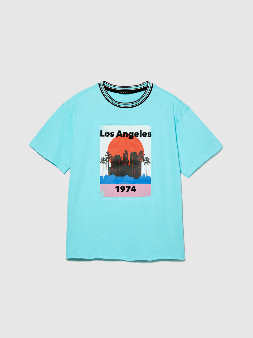 T-shirt with embroidered print Junior Boy image number null