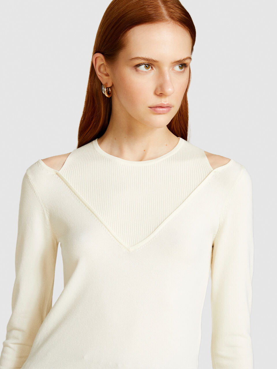 Sweater with porthole Women image number null