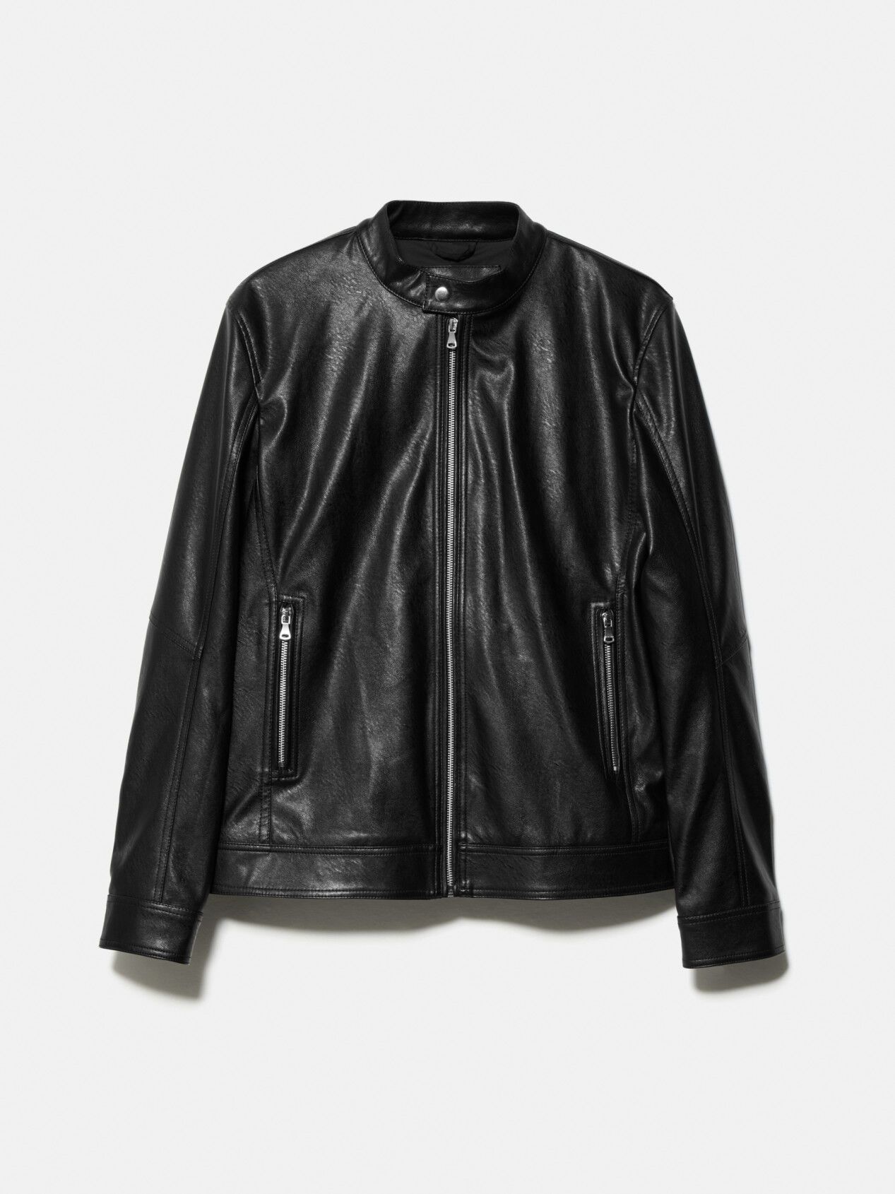 Regular fit biker jacket, Black - Sisley