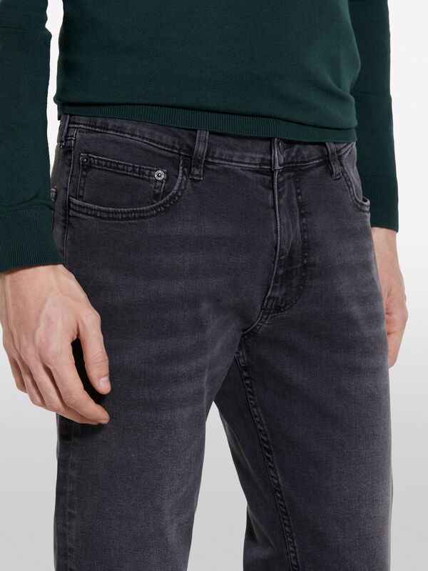 Black Style 73 skinny fit jeans - men's skinny fit jeans | Sisley