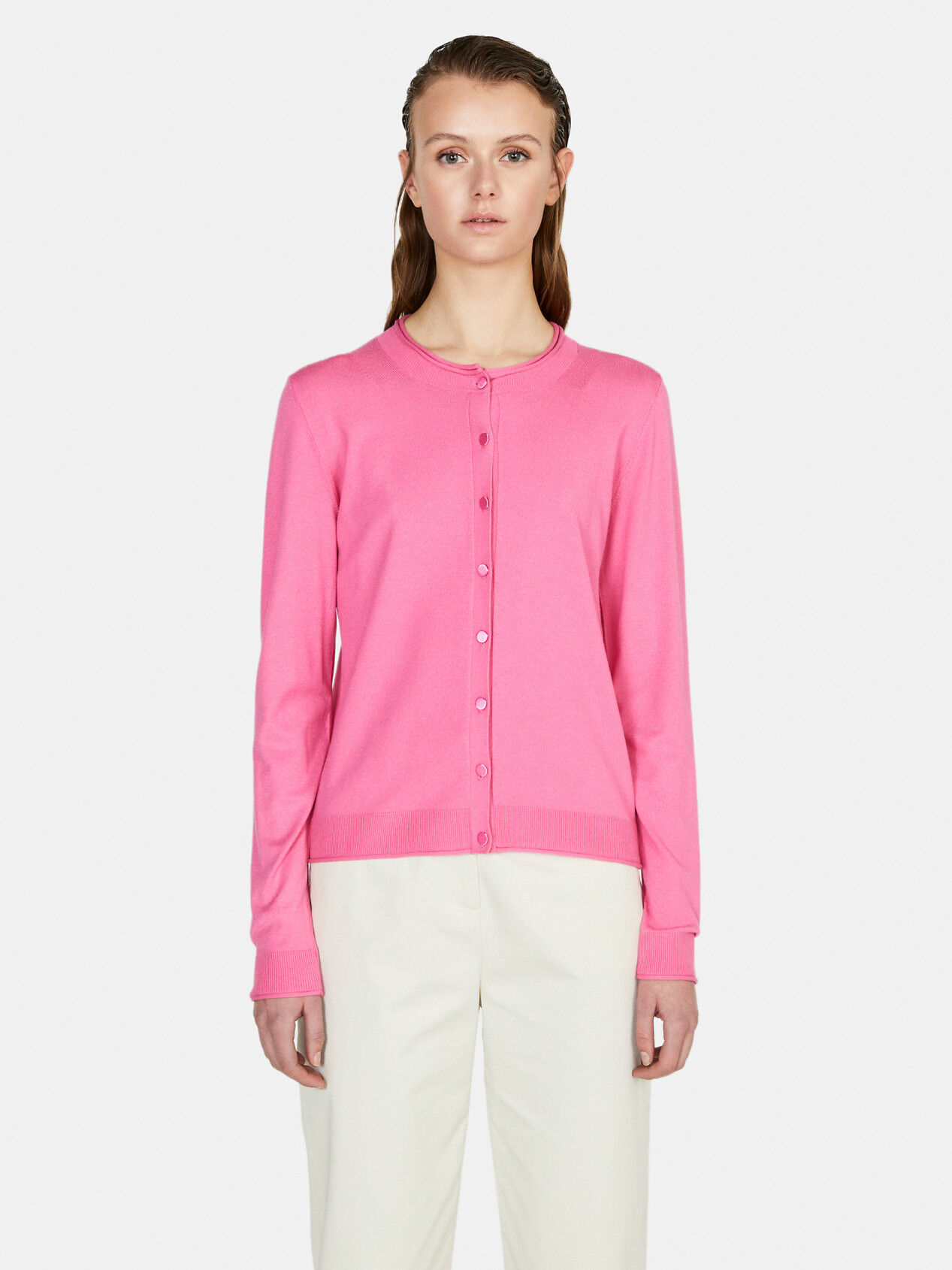 Ladies pink cardigan cheap size 14