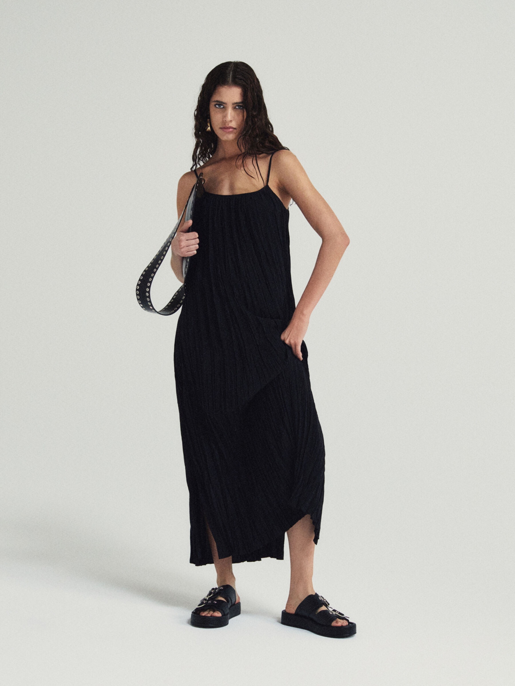 Pleated dress Women image number null