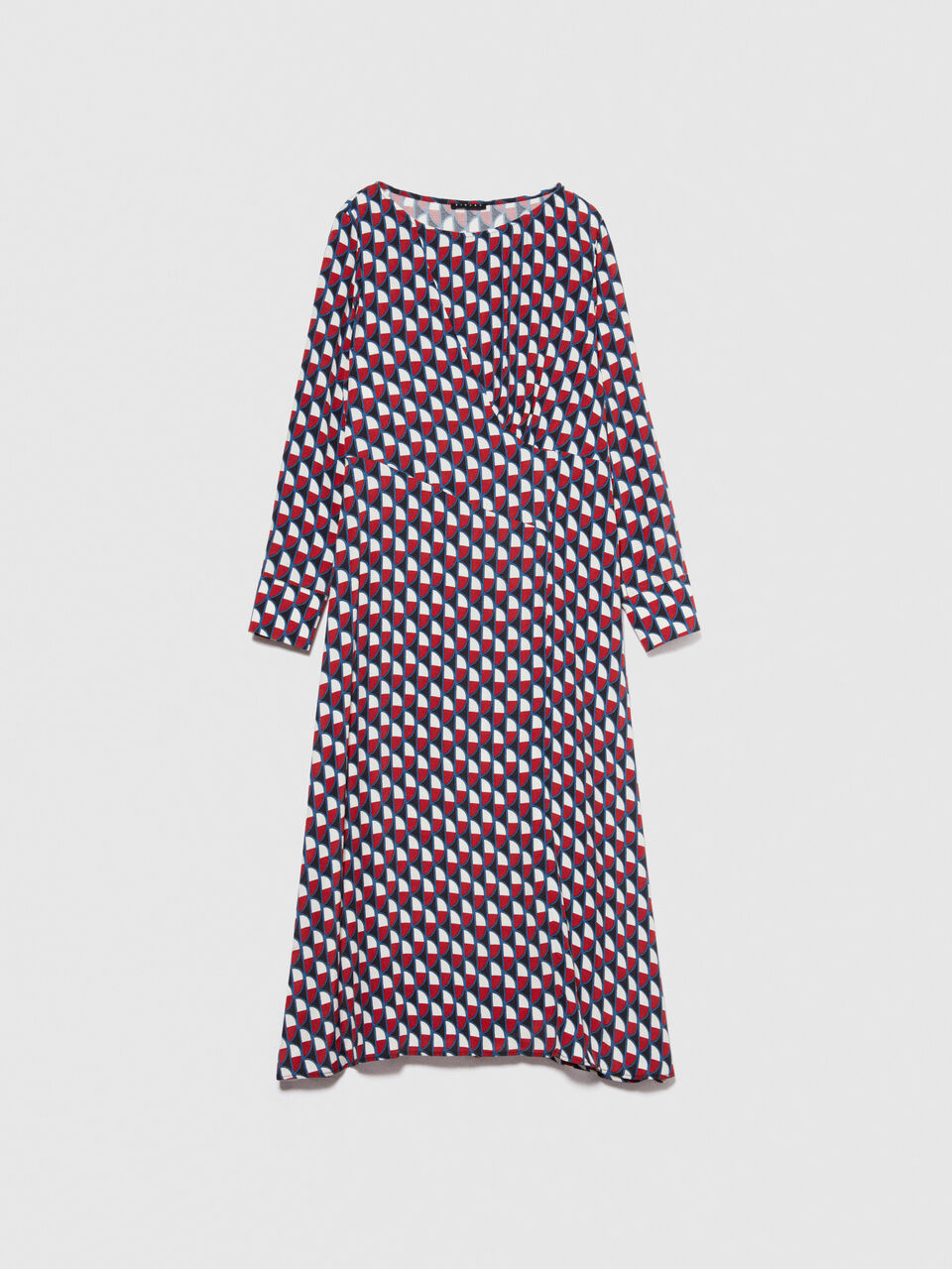 Long printed dress Women image number null