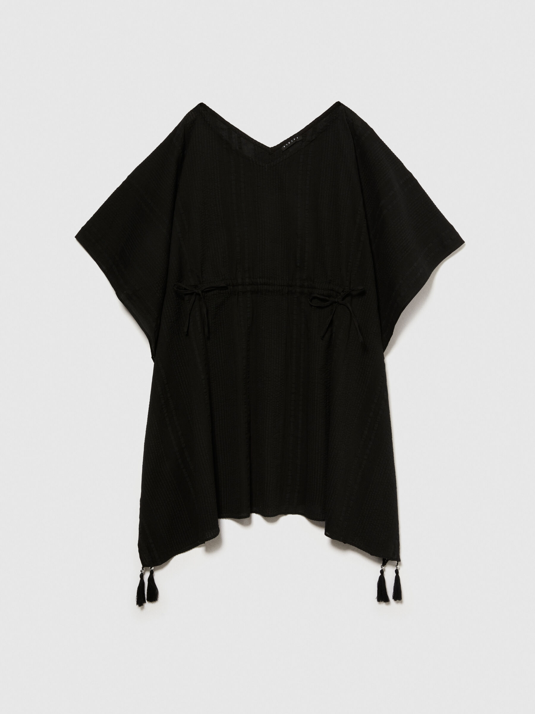 Kaftan with curl, Black - Sisley