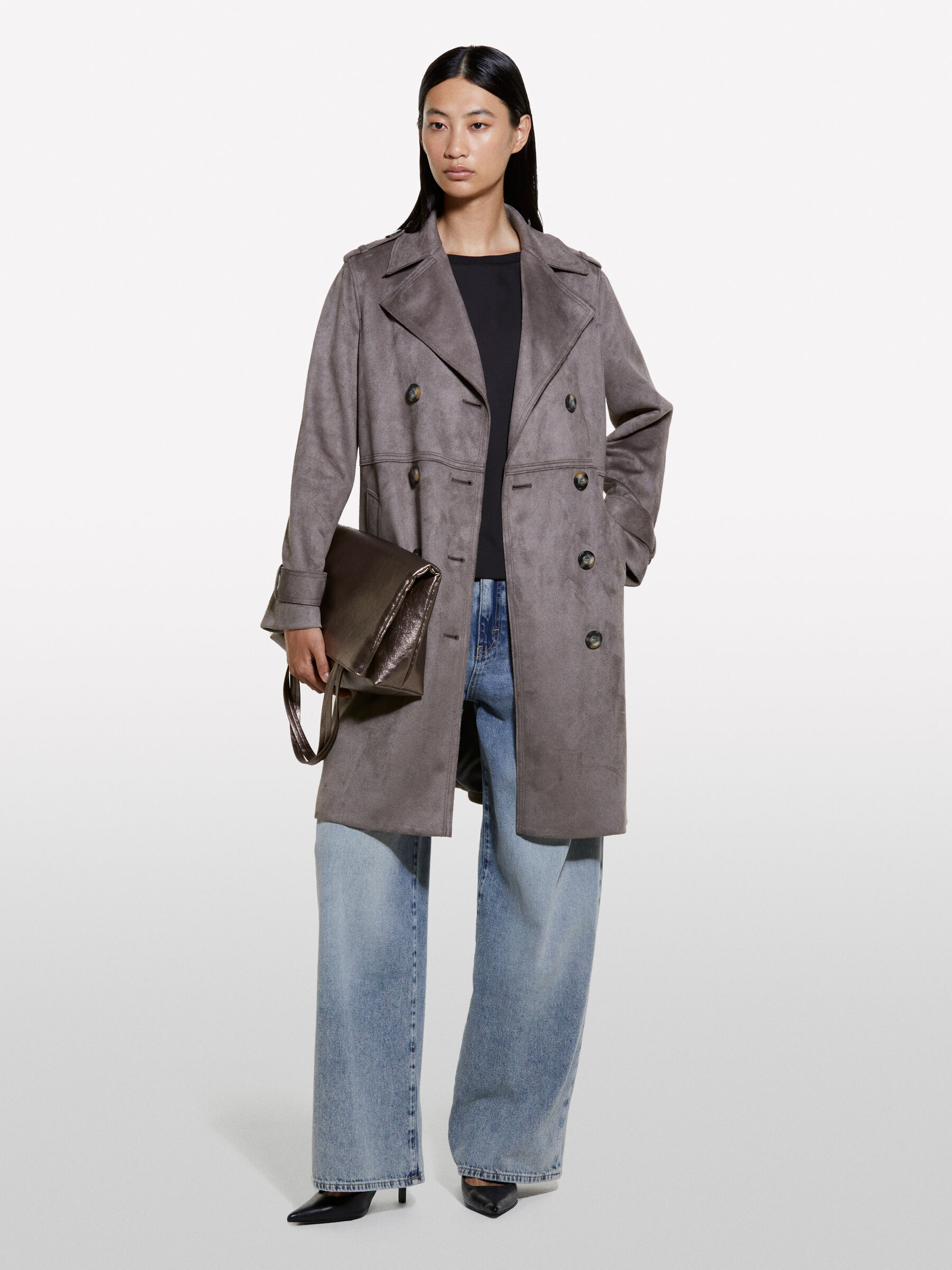 Dark gray peacoat new arrivals