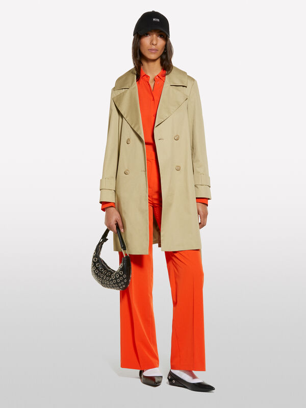 Military green trench coat - women's trench coats & rain coats | Sisley