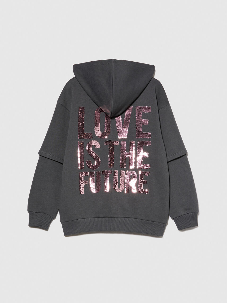 Sweatshirt with flip-up sequins Junior Girl image number null
