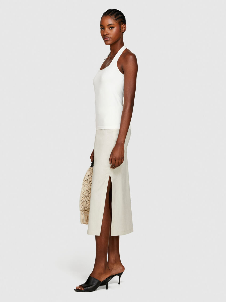 Seamless ribbed top Women image number null