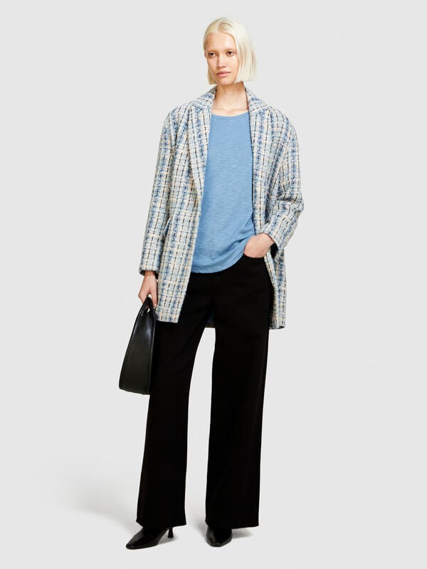 Solid color t-shirt Solid color t-shirt - women's long sleeve t-shirts | Sisley