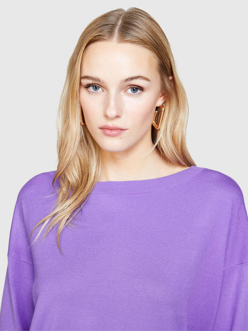 Boat neck sweater Women image number null