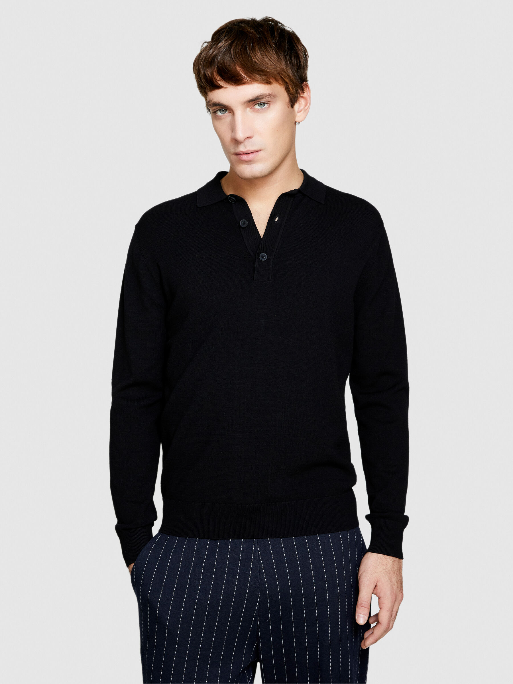 Knit polo Men image number null