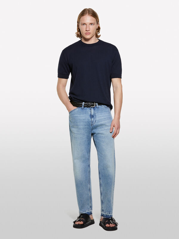 Blue short sleeve top Blue short sleeve top - men's short sleeve t-shirts | Sisley