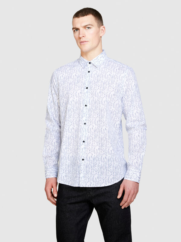 Printed shirt Printed shirt - men's slim fit shirts | Sisley