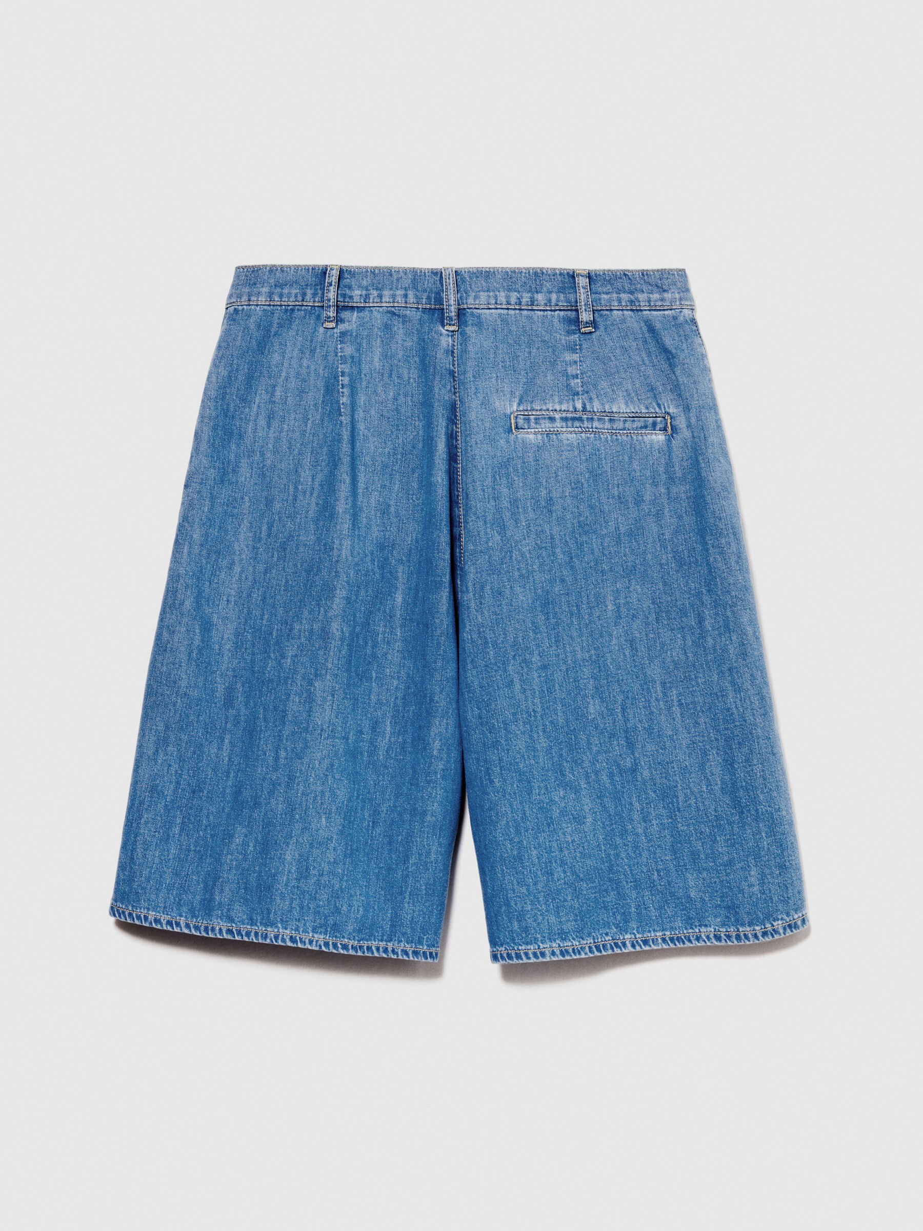 Bermudas in chambray Women image number null