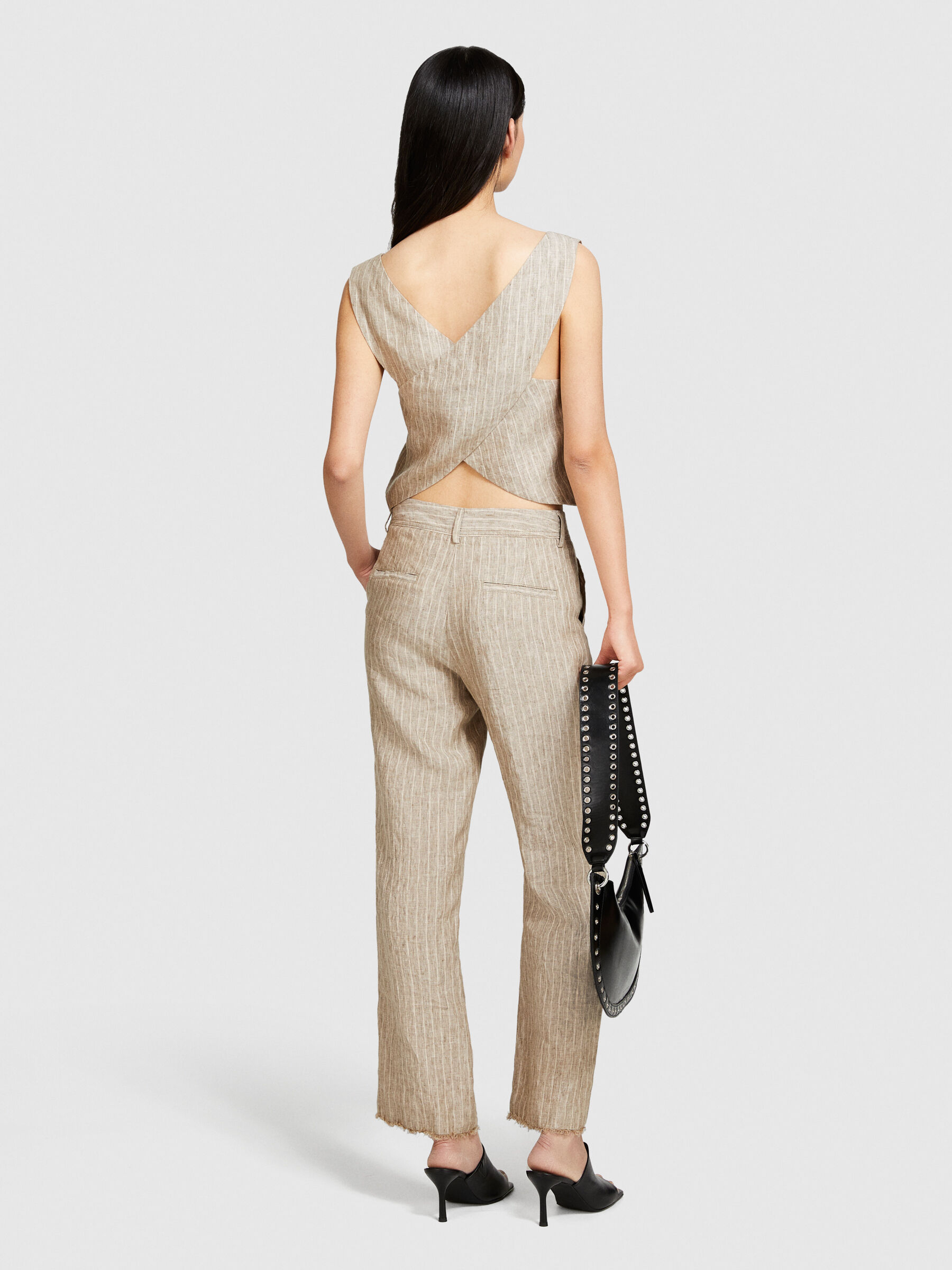 NEAT｜SICILIAN LINEN STRIPE｜WIDE TYPE Ⅰ - Beige｜PRODUCT