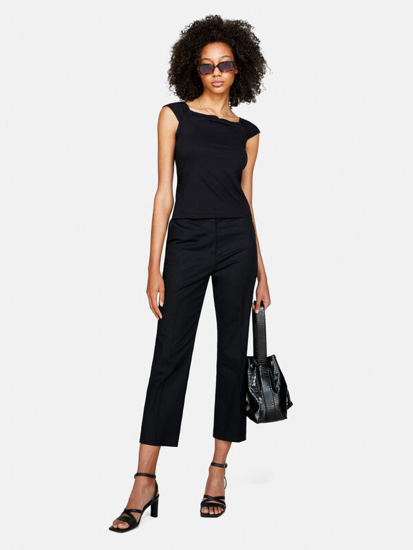 Cropped trousers - women's cropped trousers | Sisley