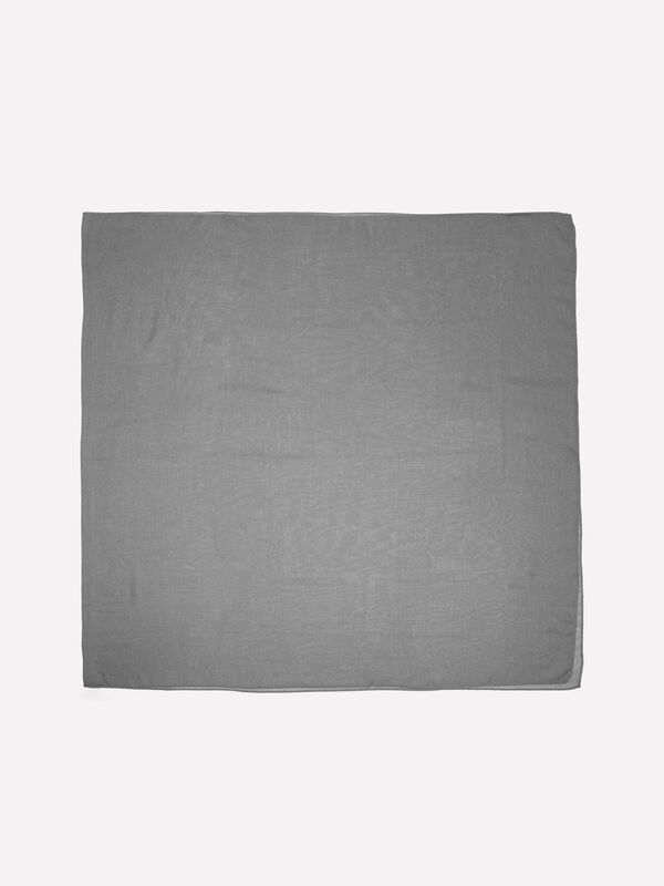 Dark blue stole in silk blend - women's scarves and foulards | Sisley