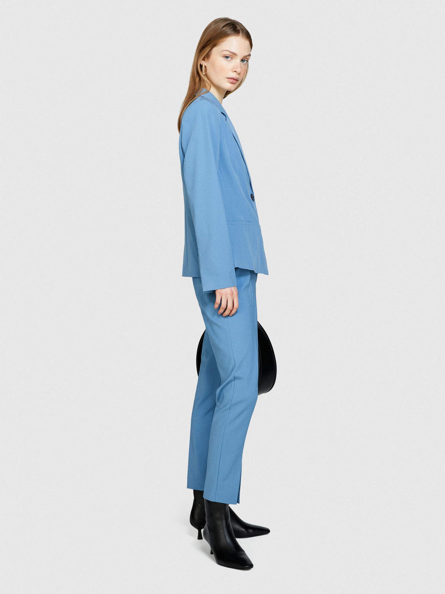 Slim fit blue blazer hot sale