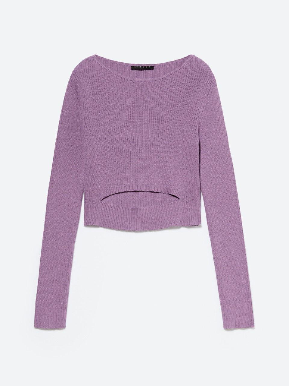 Sweater with cut