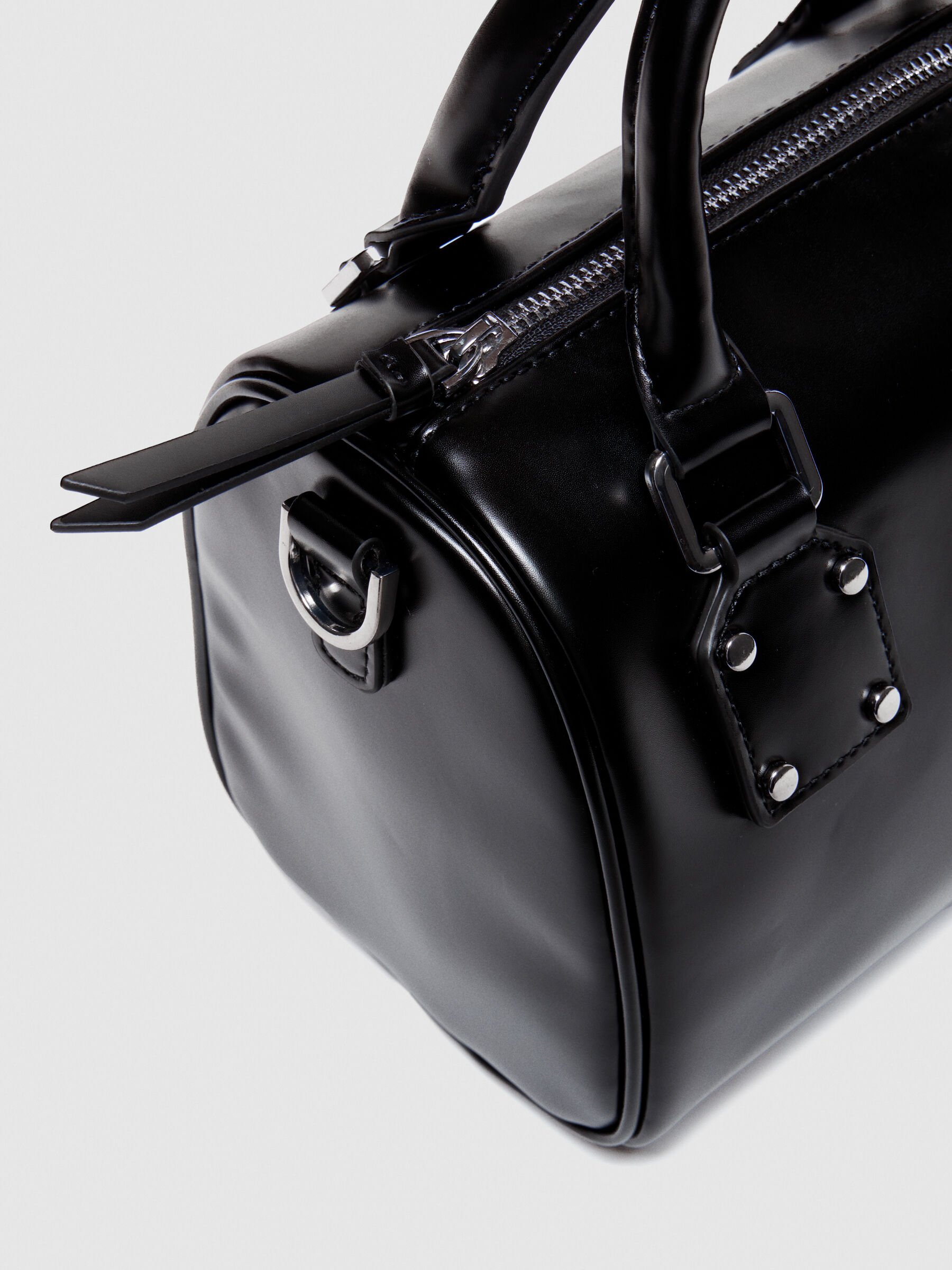 Mini vanity-style handbag with shoulder strap Women image number null