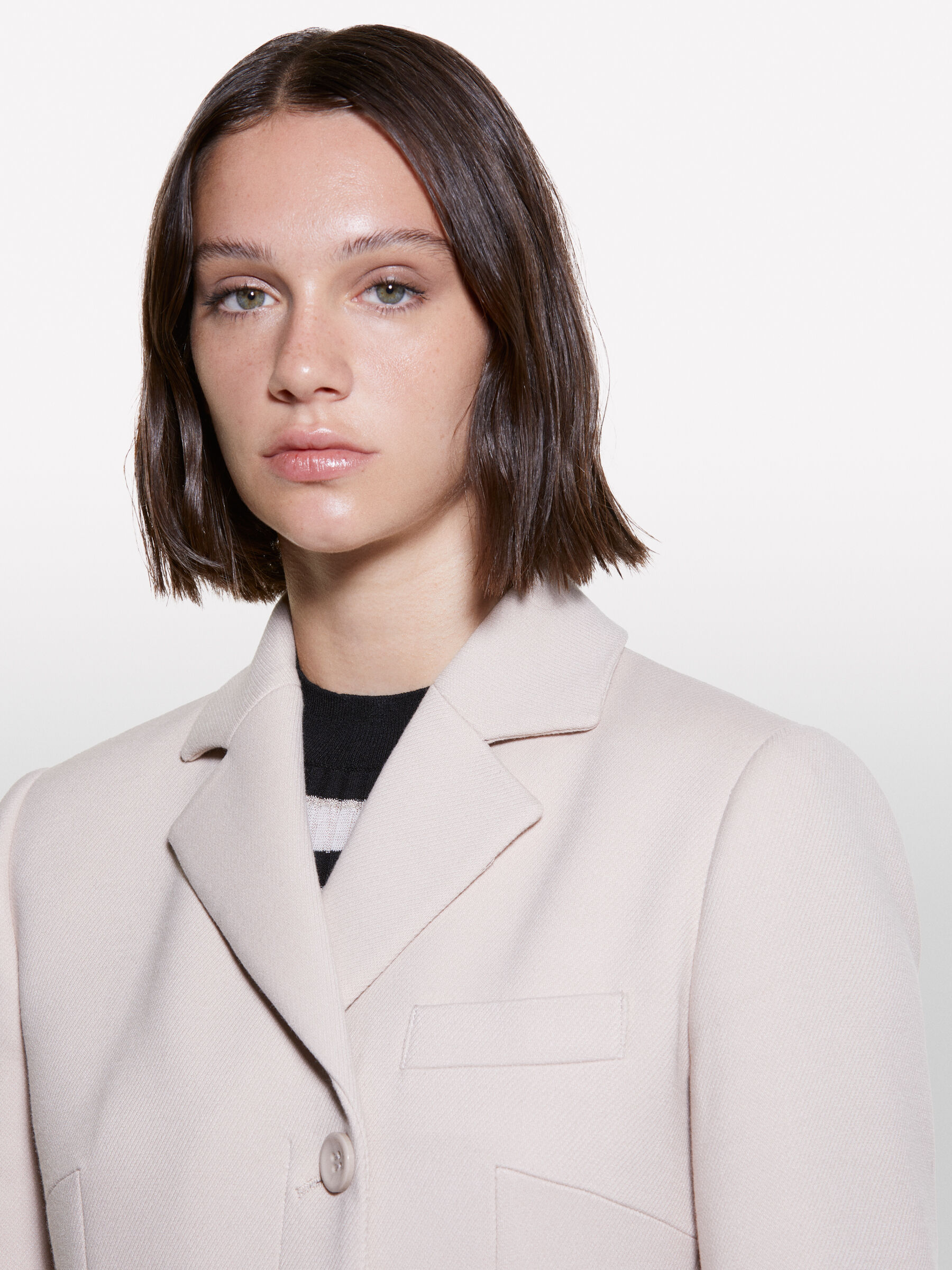 Light pink duster coat shop