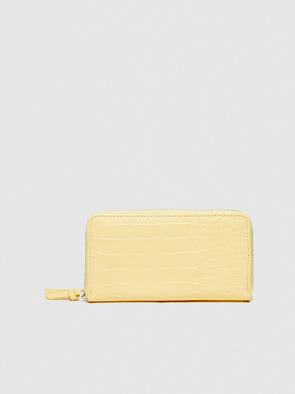 Large crocodile print wallet Women image number null