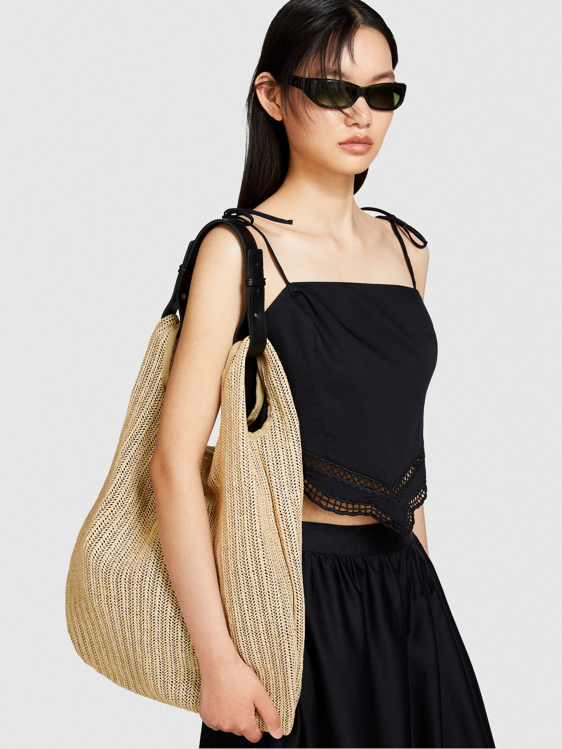 Straw tote bag Women image number null