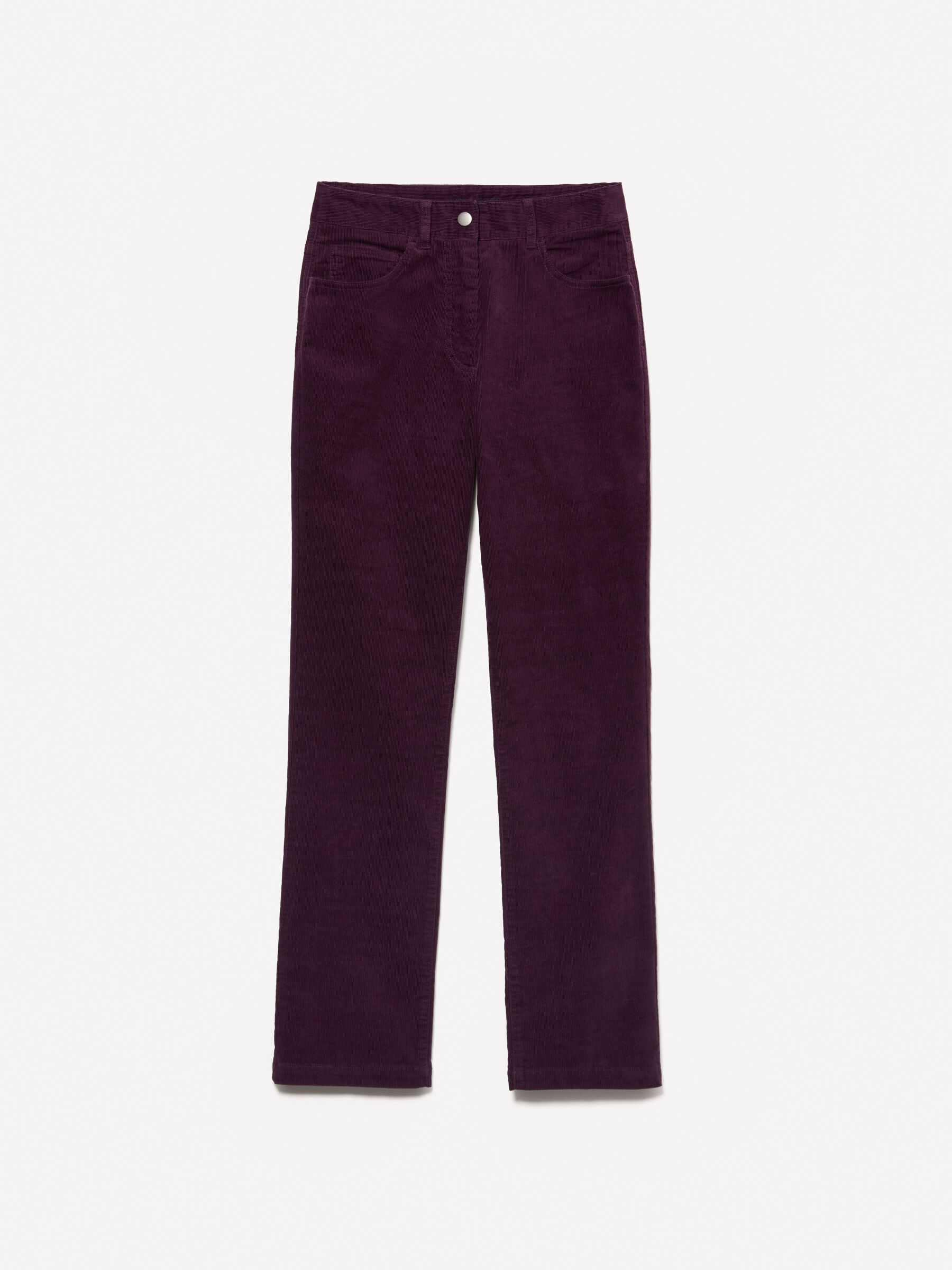 【IONSEOUL】Scaly Corduroy Pants 5FM0062 Plum corduroy trousers, Plum - Sisley