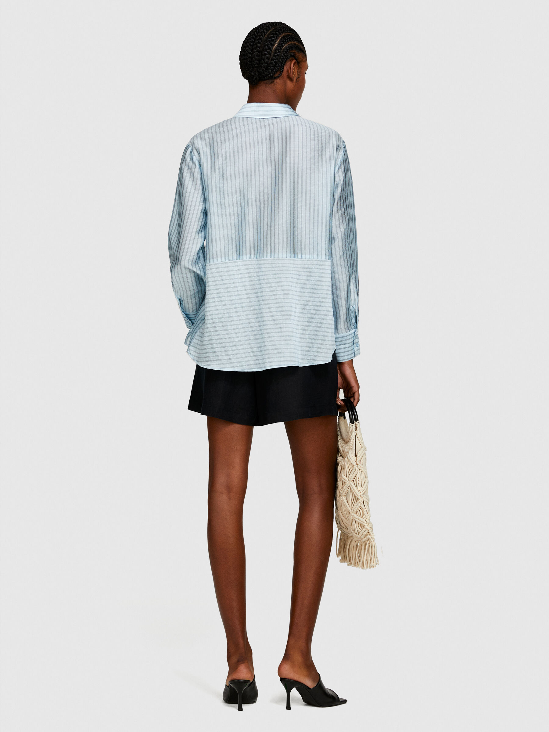 100% linen shorts Women image number null