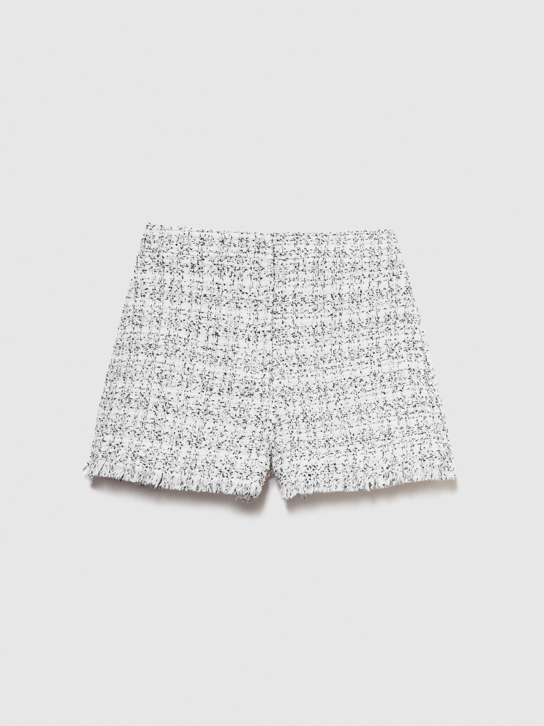 White fabric shorts on sale