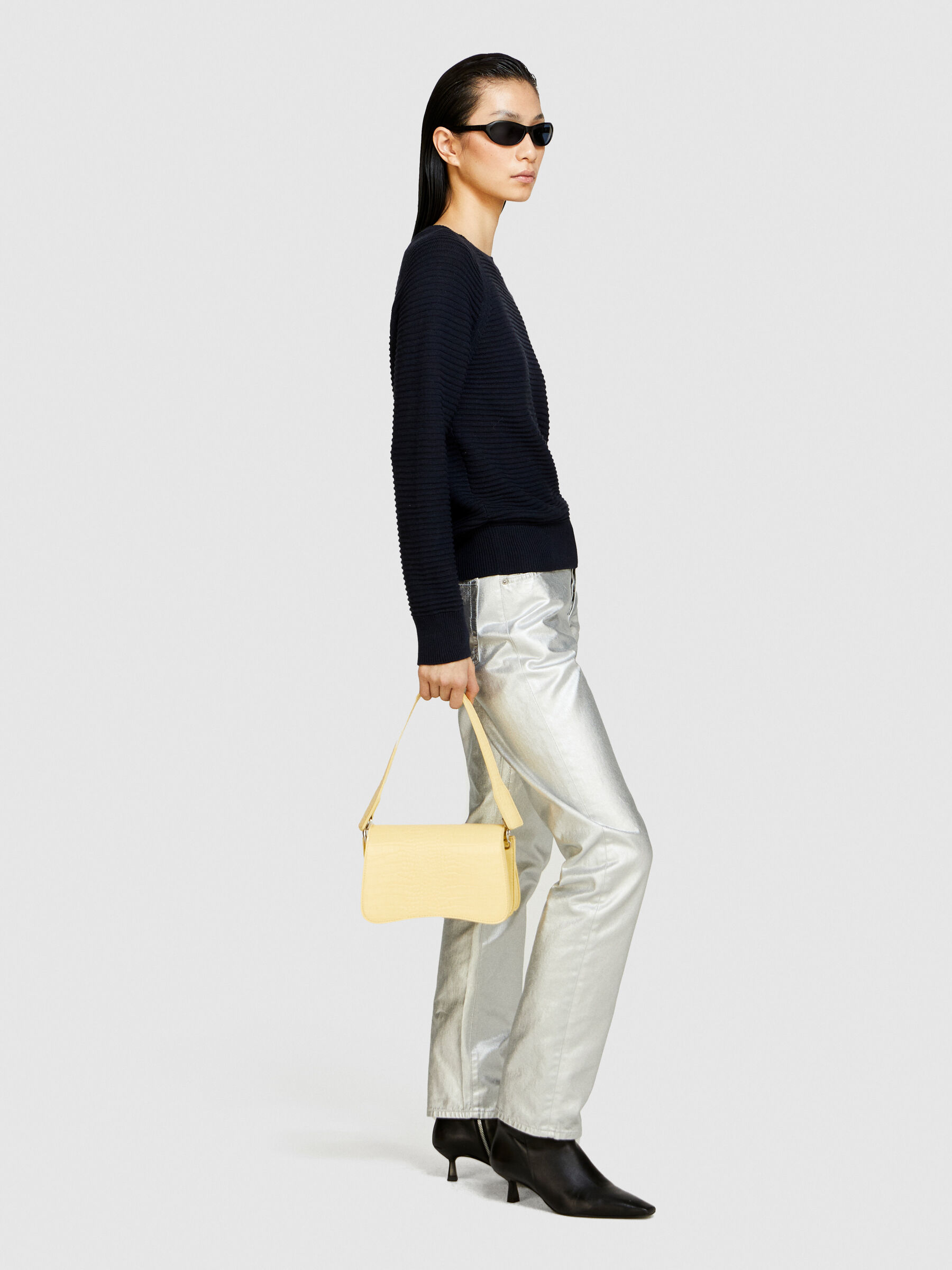 Solid colored sweater Women image number null