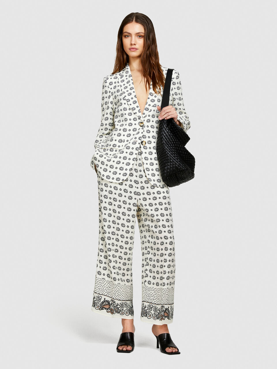 Printed blazer Women image number null