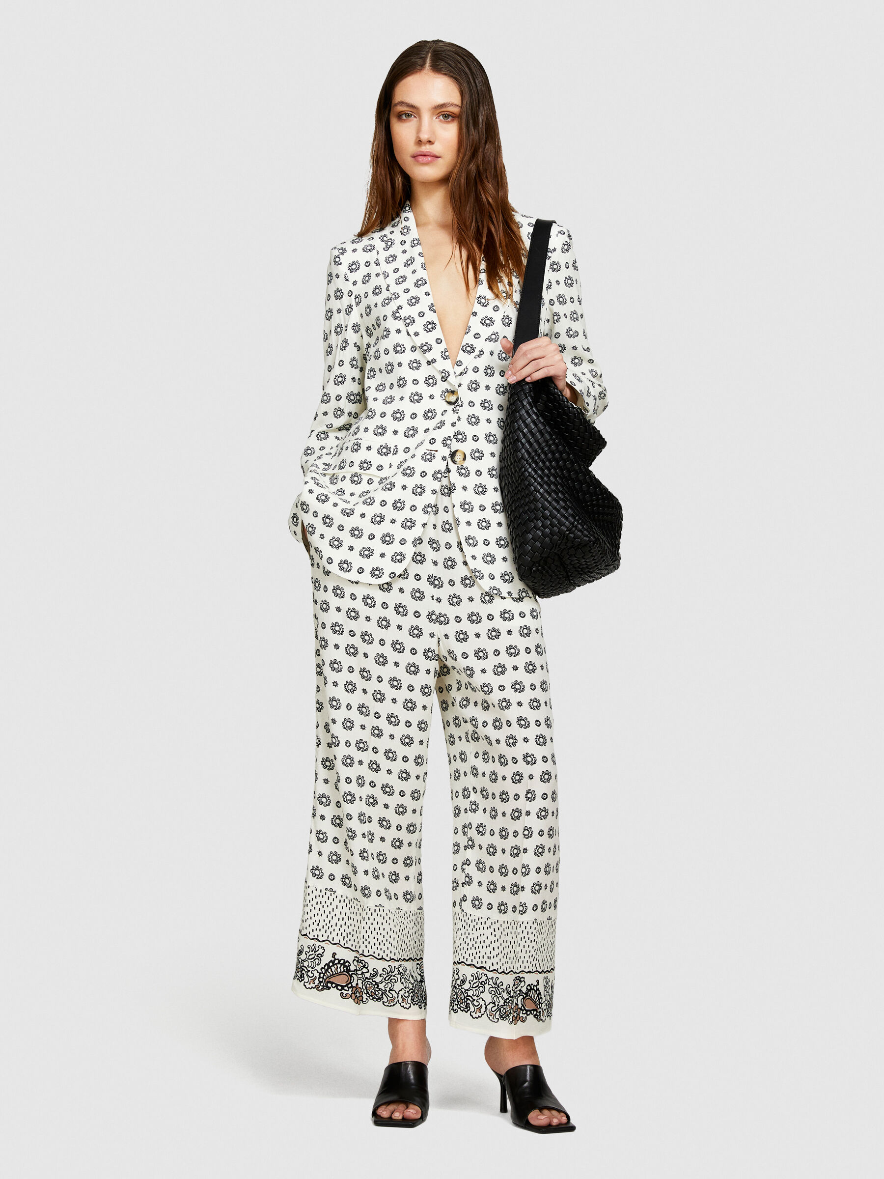 Printed blazer Women image number null