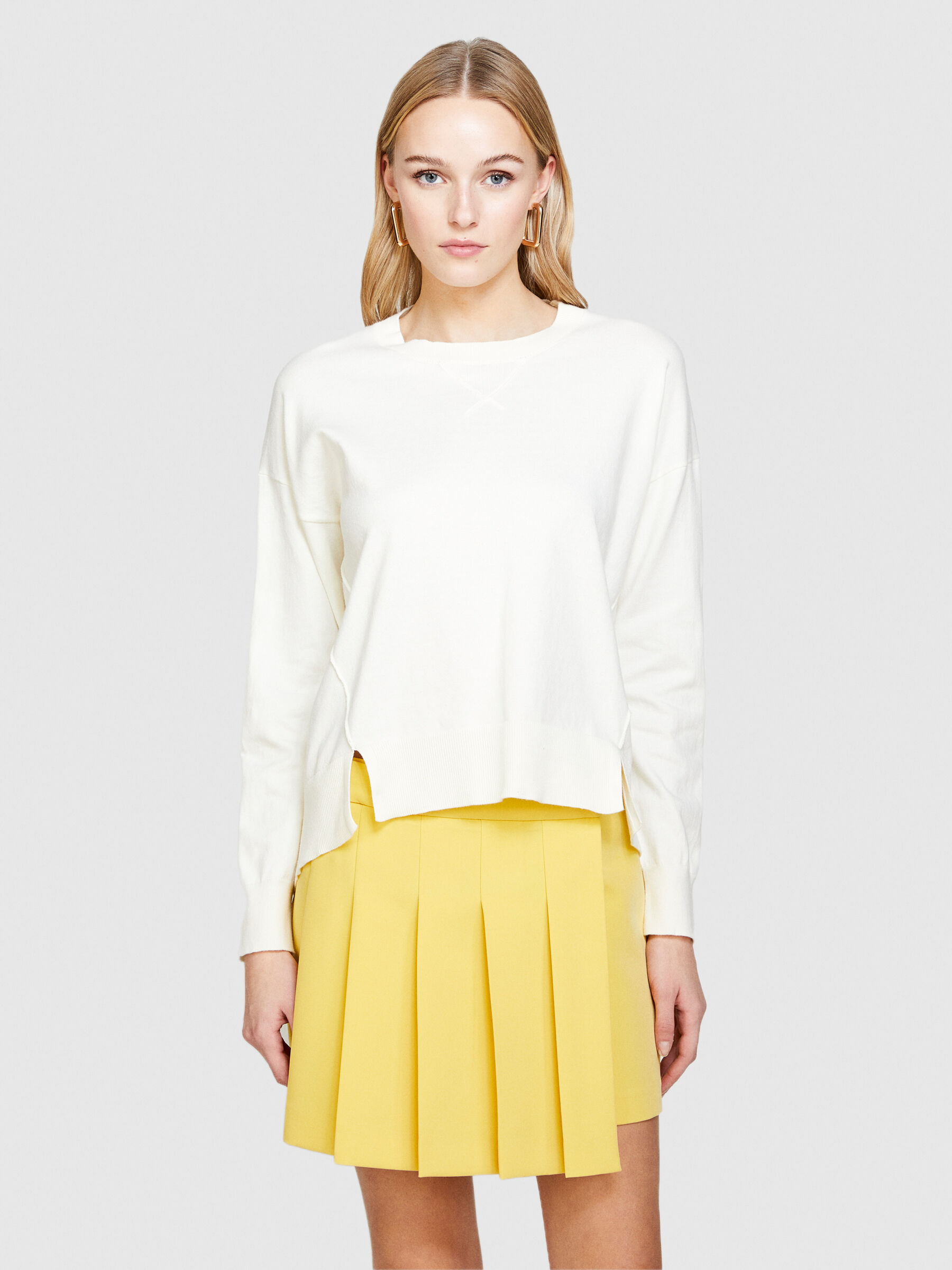 Sweater with slits Women image number null