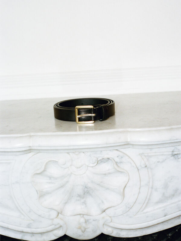 Elegant belt in 100% leather - men's belts | Sisley