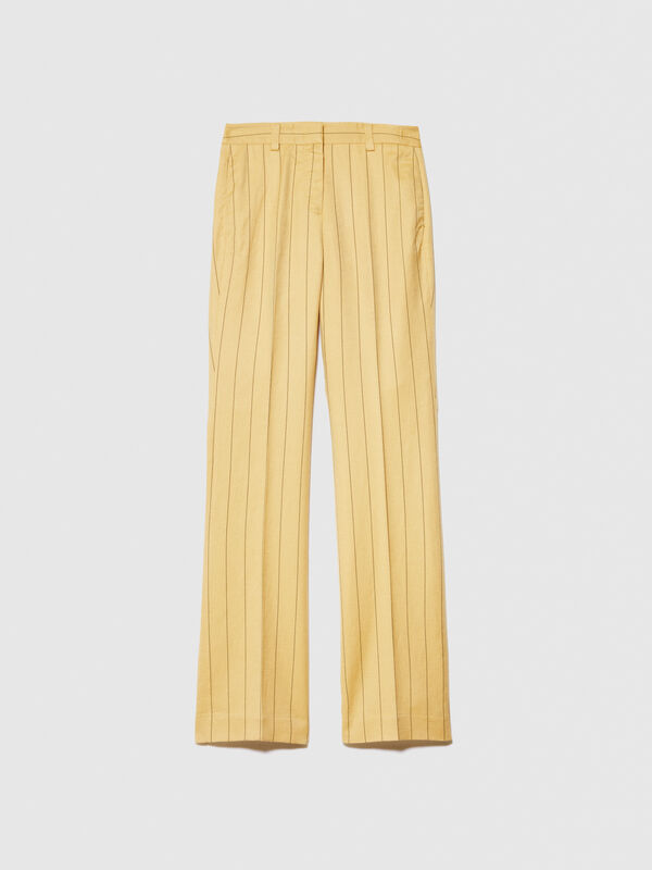 Tweed trousers - women's flared trousers | Sisley