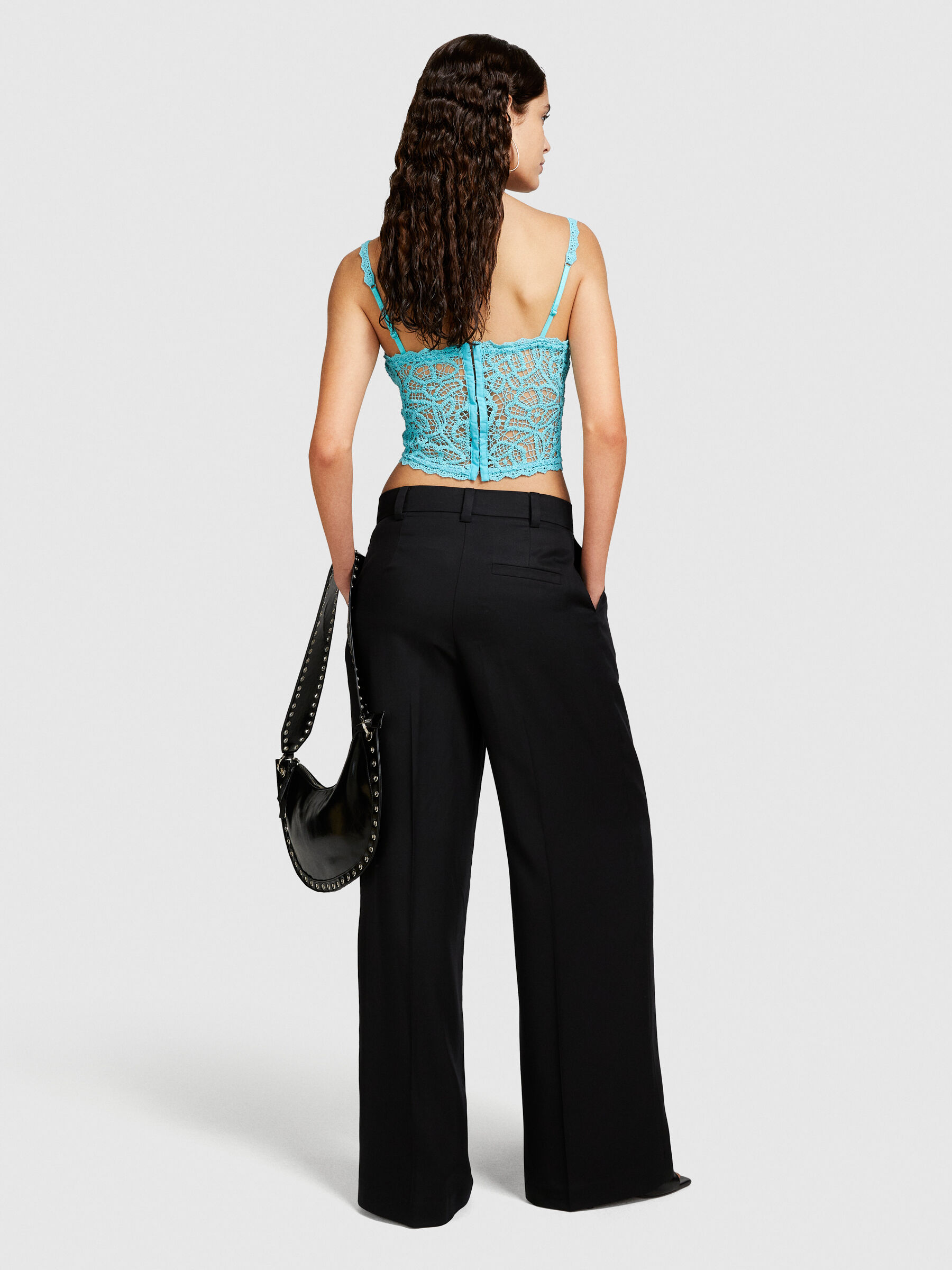 Cropped crochet top Women image number null