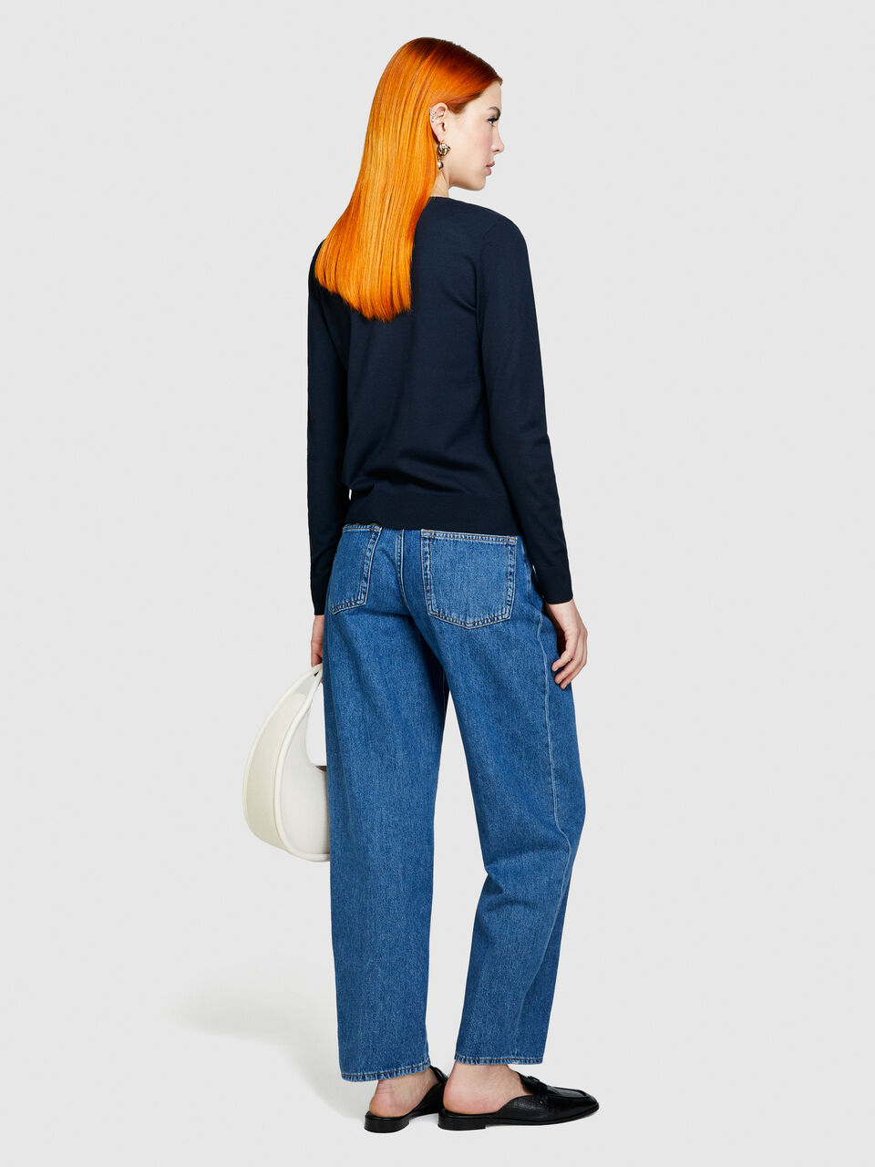 Solid colored sweater Women image number null