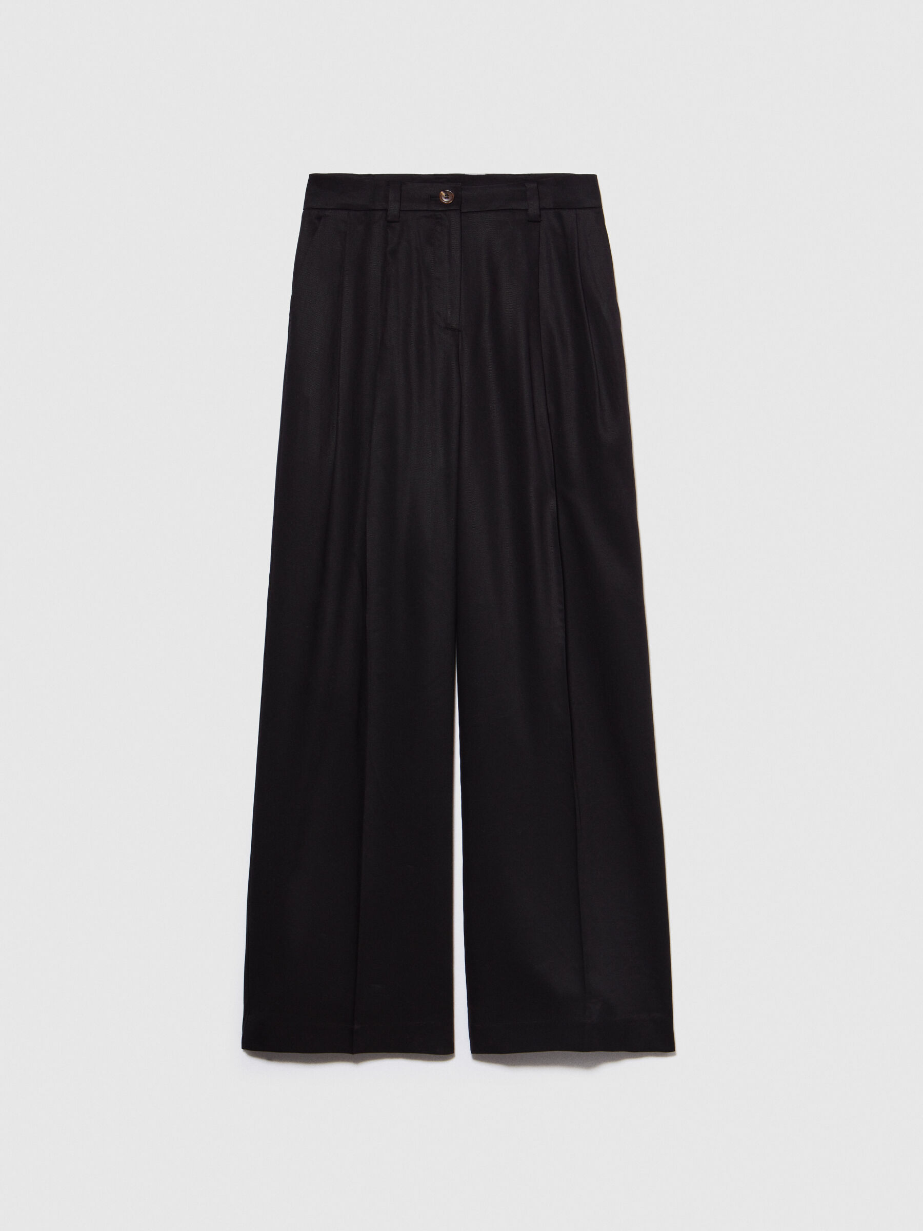 Low-waisted flare trousers Women image number null