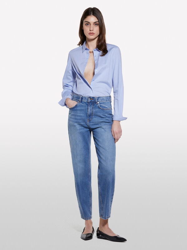 Blue Style 69 mom fit jeans - women's mom fit & boyfriend jeans | Sisley