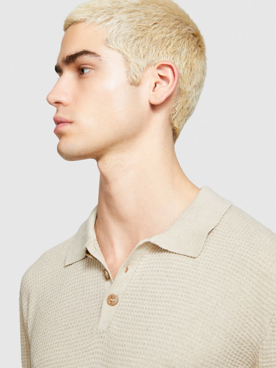 Knit polo Men image number null