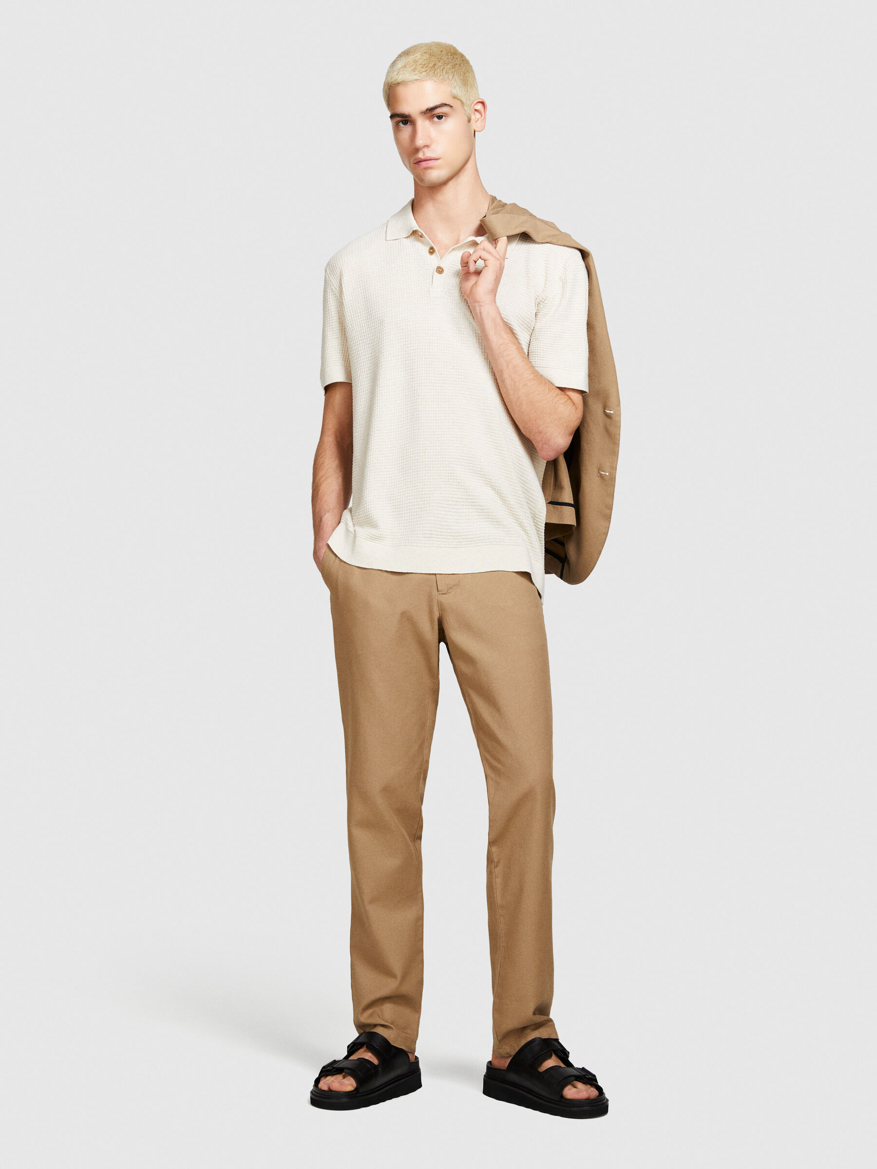 Knit polo Men image number null