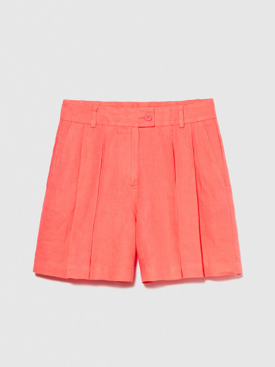 100% linen shorts Women image number null