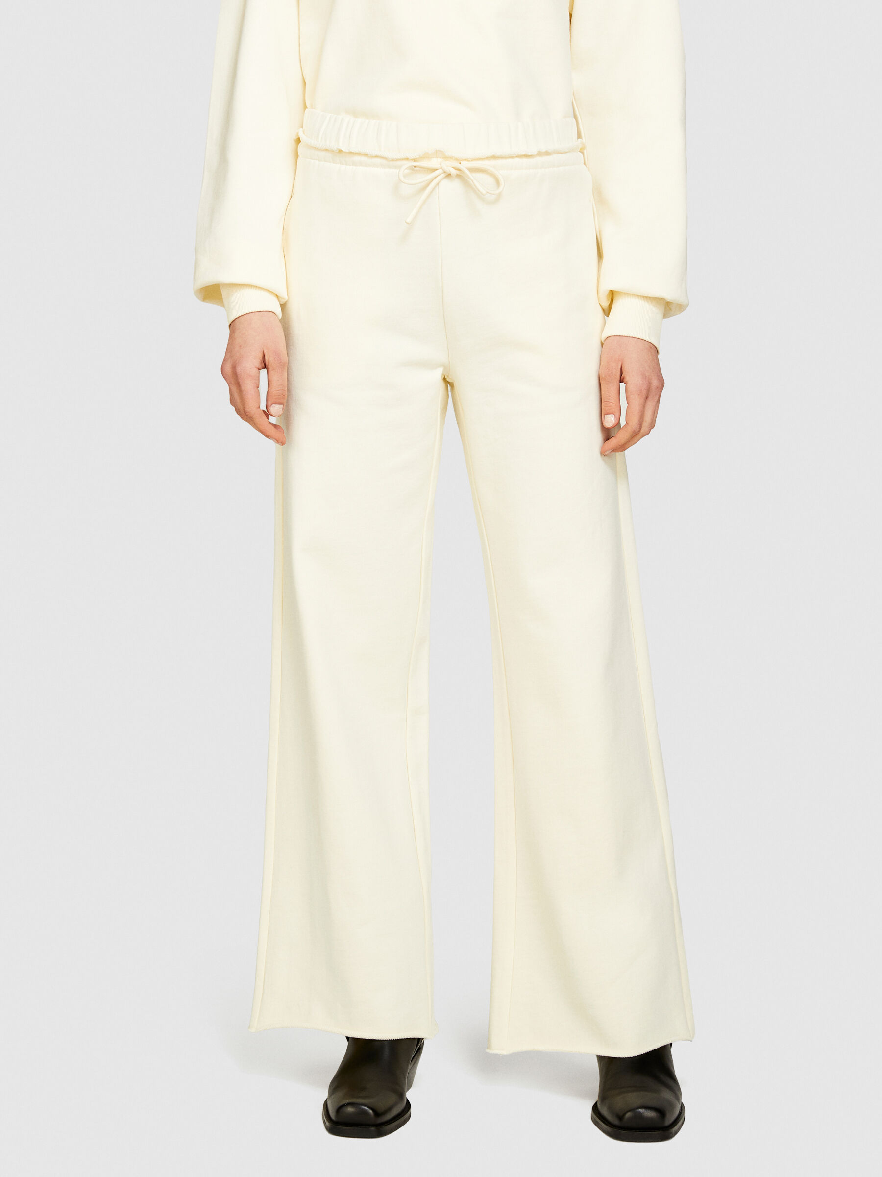 White flare sweatpants hot sale